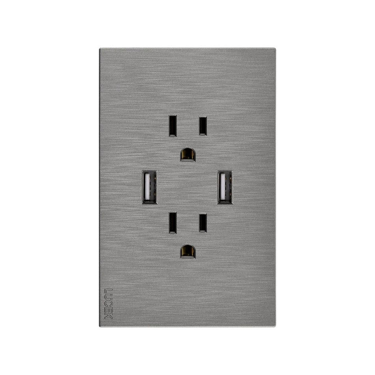 Placa Con 2 Contactos Y 2 Entradas USB Lucek FlatPack 12 - Flash Sales